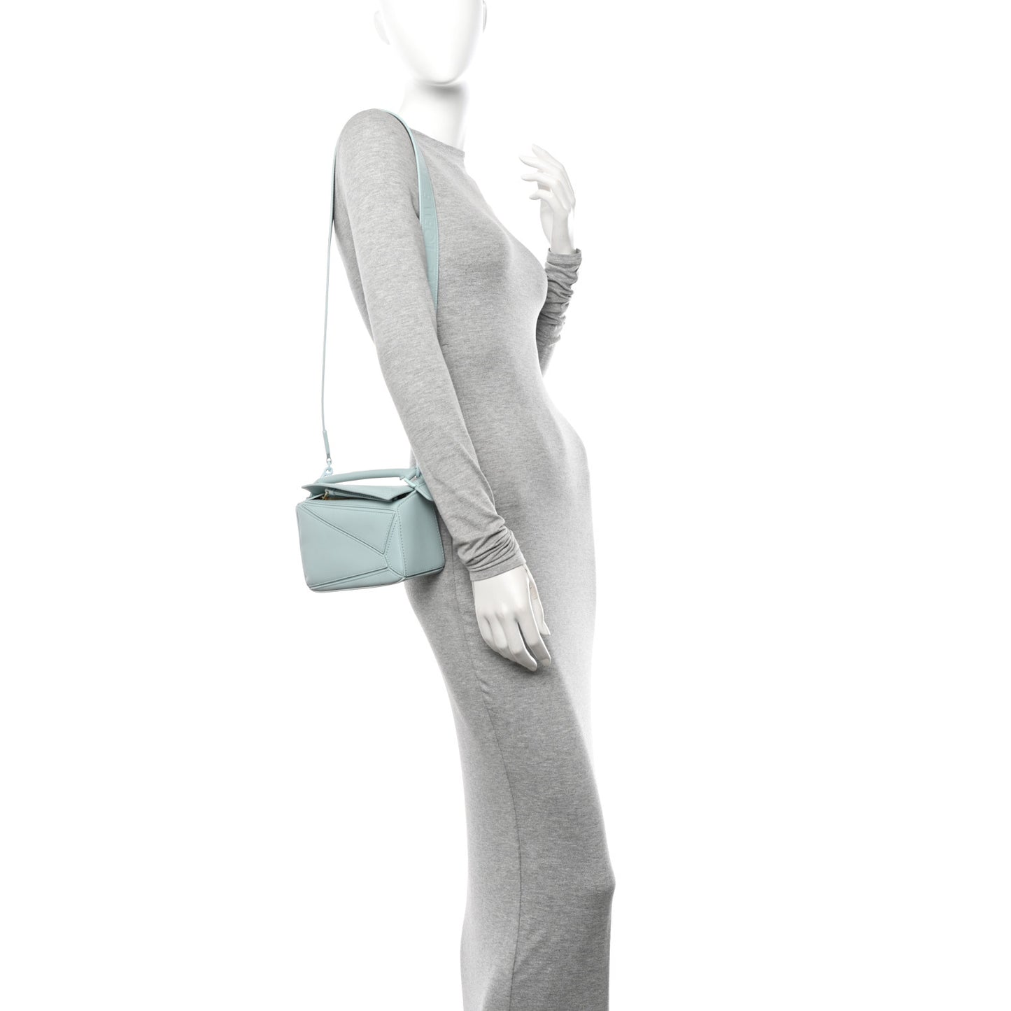 Calfskin Mini Puzzle Bag Iceberg