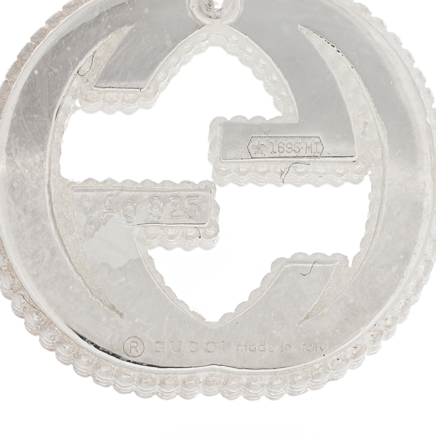 Gucci Sterling Silver Interlocking GG Stud Earrings 4 of 4