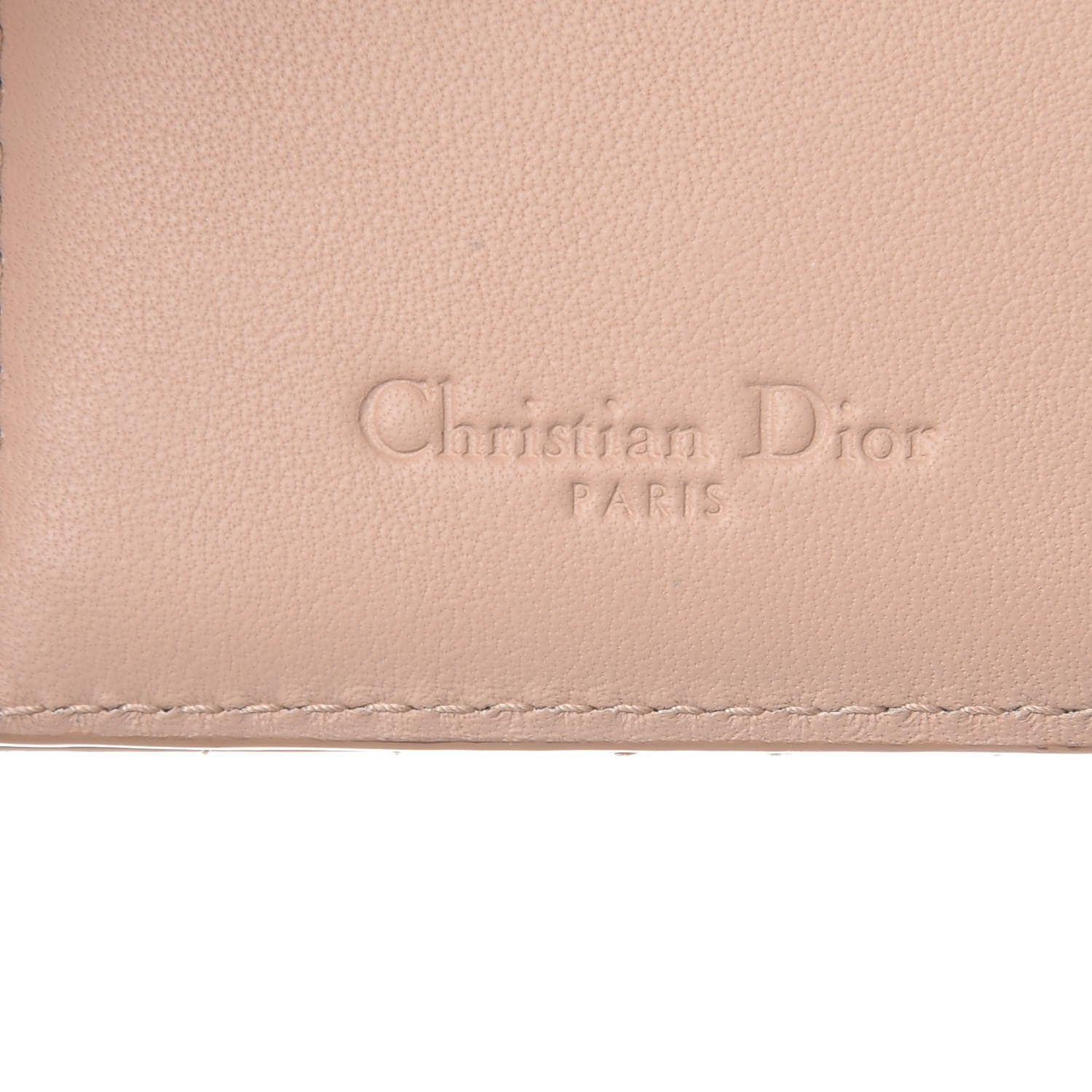 Christian Dior Patent Cannage Lady Dior Eden Wallet Beige 7 of 9