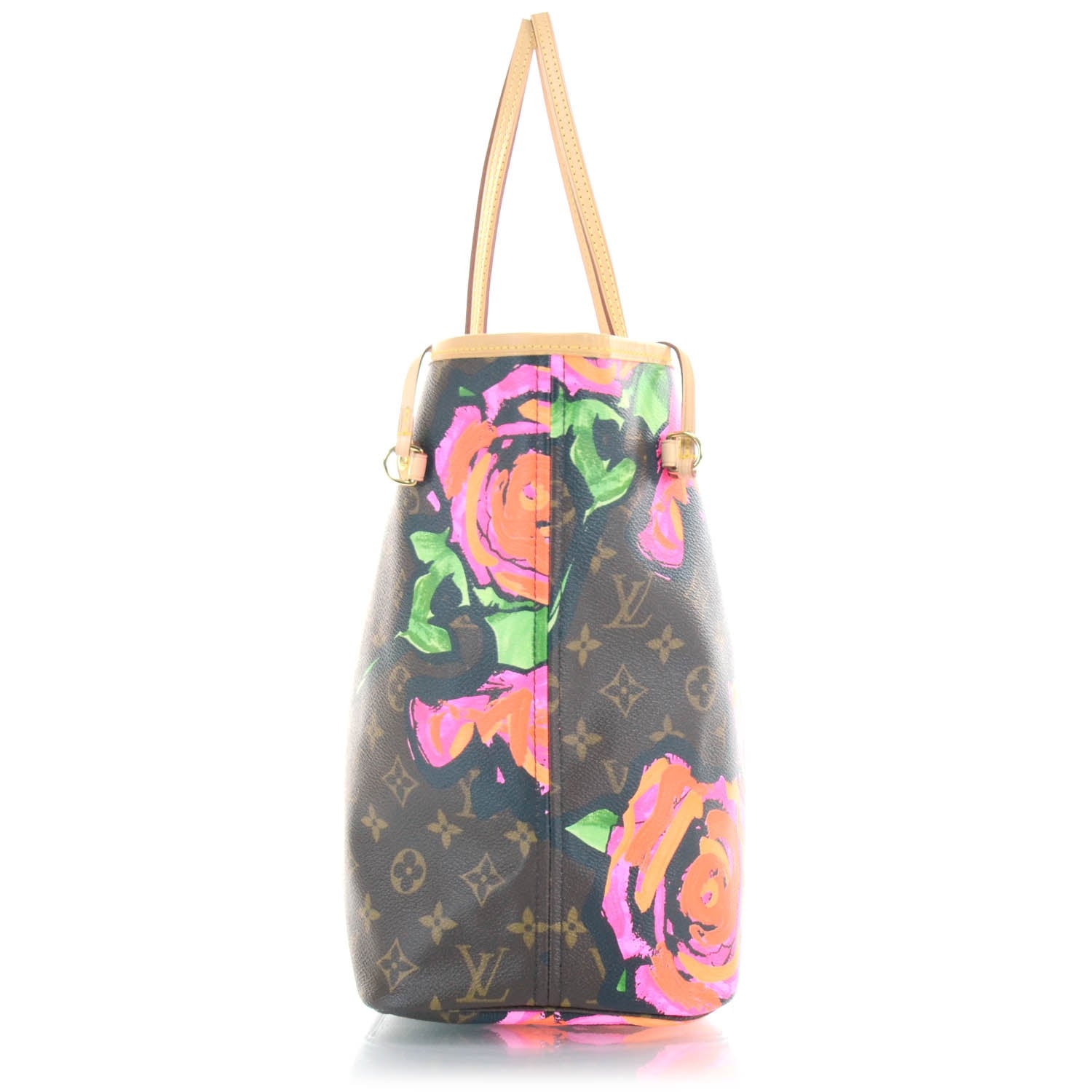 Louis Vuitton Monogram Roses Neverfull MM 4 of 8
