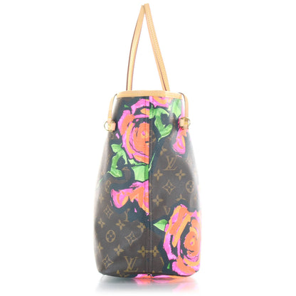 Louis Vuitton Monogram Roses Neverfull MM 4 of 8