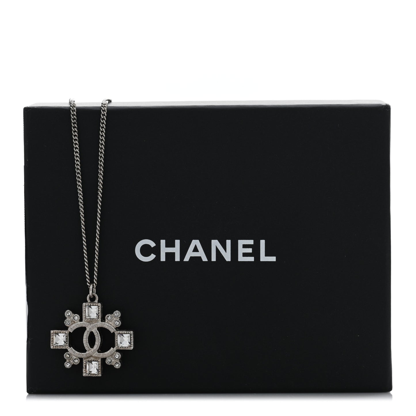 Crystal Strass Necklace Silver