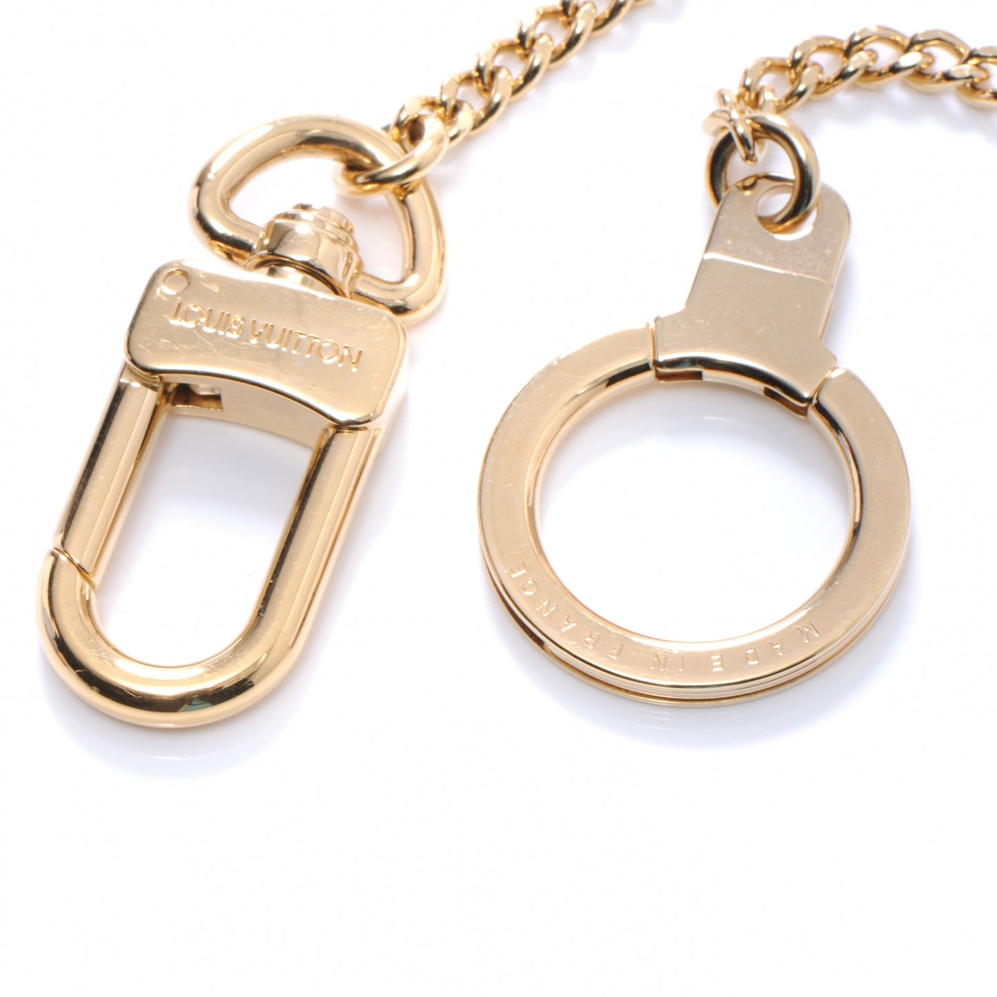Gold Pochette Extender Key Ring