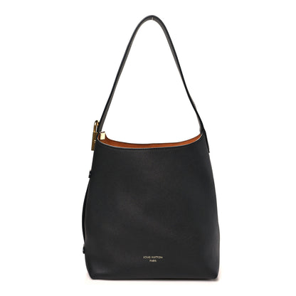 Louis Vuitton Grained Calfskin Low Key Hobo PM Black 1 of 10