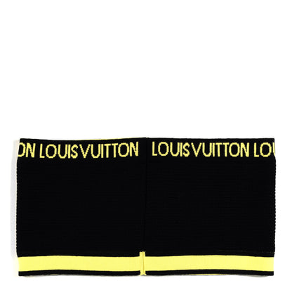 Louis Vuitton Wool Gravity Snood Scarf Black Jaune 2 of 5