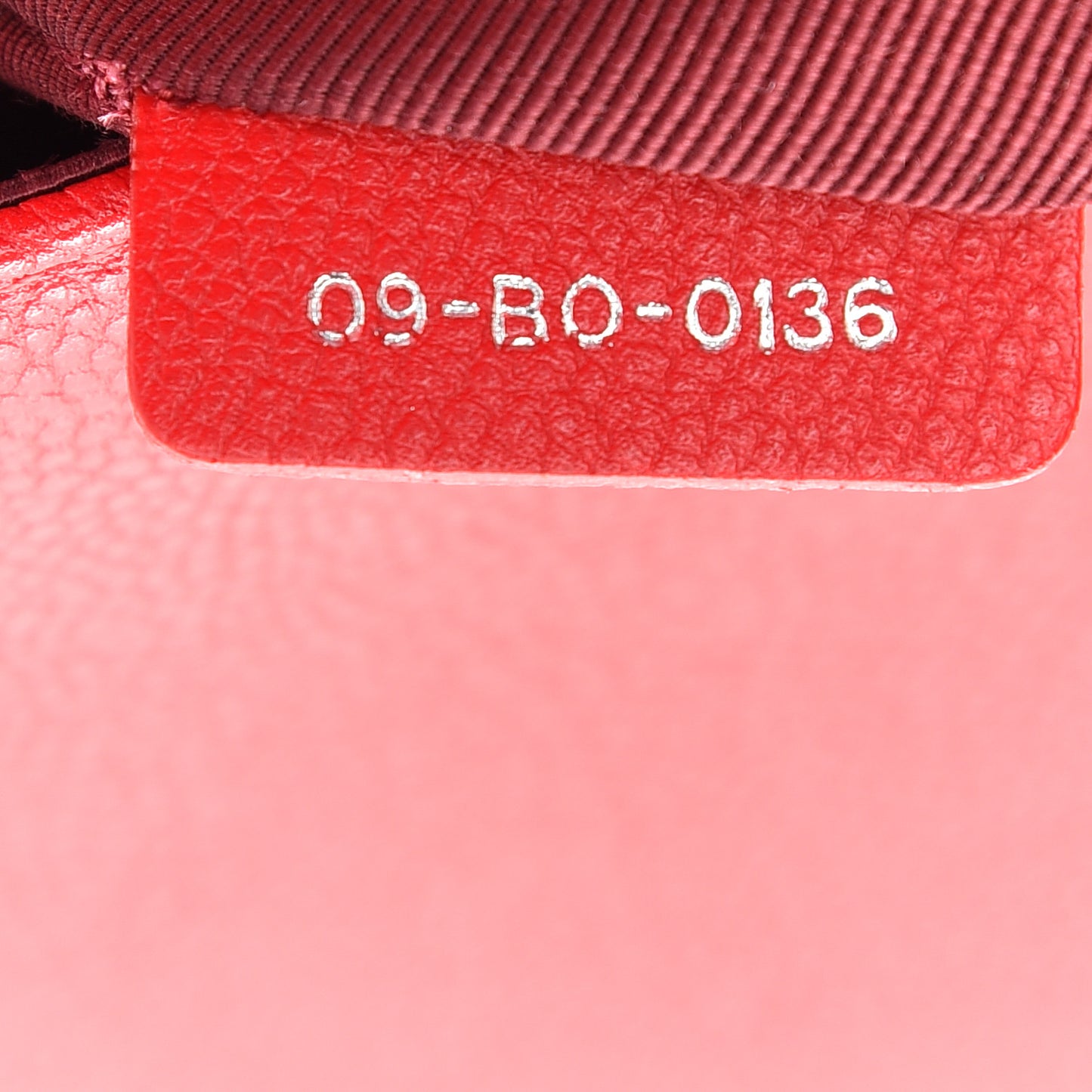 Grained Calfskin Medium Diorama Flap Bag Red