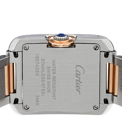 Cartier Stainless Steel 18K Pink Gold 23mm Tank Anglaise Quartz Watch 4 of 5