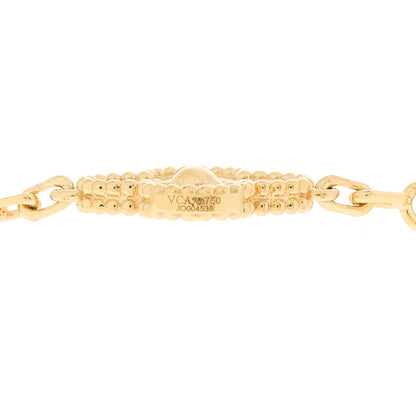Van Cleef & Arpels 18K Yellow Gold 10 Motifs Vintage Alhambra Necklace 5 of 5