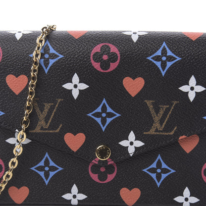 Louis Vuitton Game On Felicie Chain Wallet Black 9 of 10