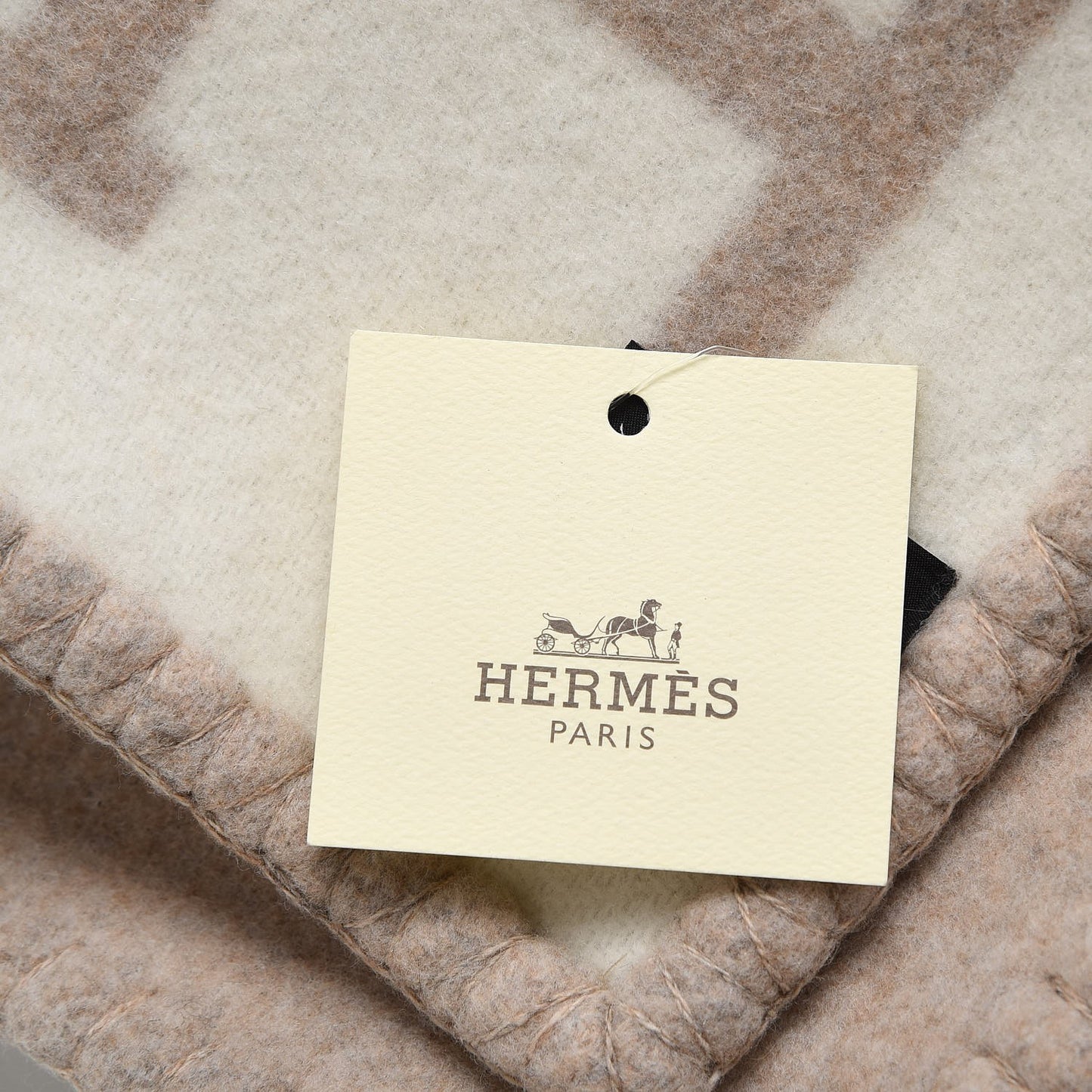 Wool Cashmere Avalon III Blanket Coco Camomille