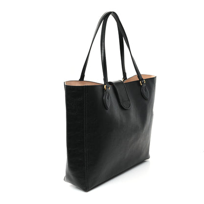 Gucci New Sakai Calfskin Lux Medium Dahlia Tote Black 3 of 11