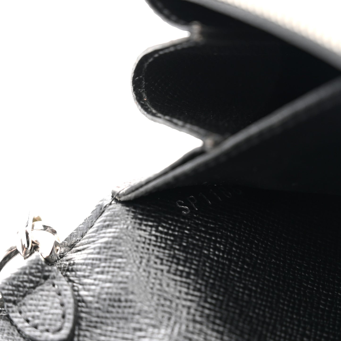 Monogram Stripe Twist Chain Wallet
