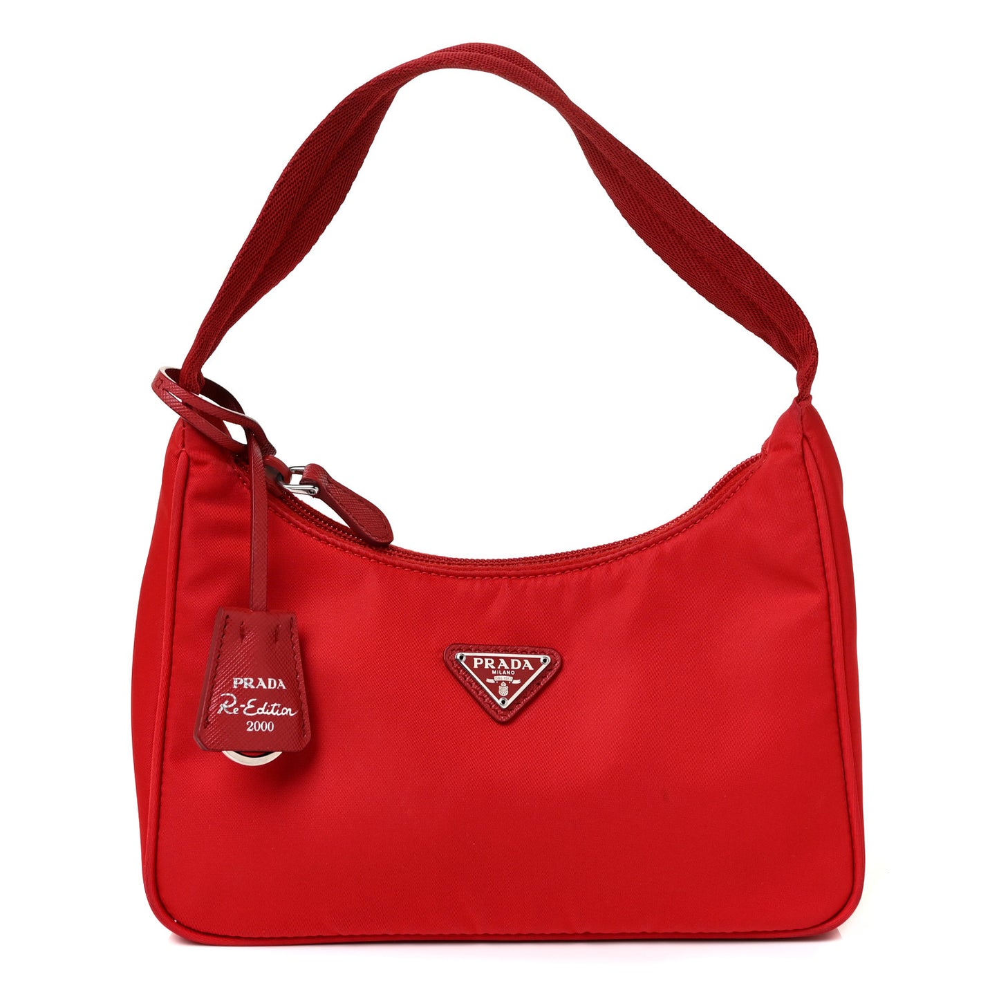 Tessuto Nylon Mini Re-Edition 2000 Bag Rosso