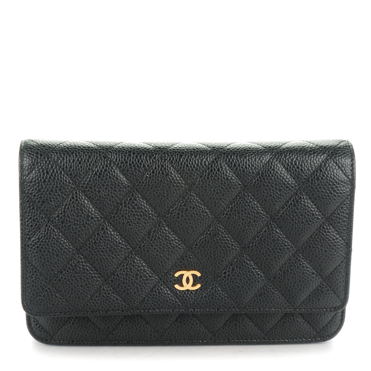 Chanel Caviar Quilted Wallet On Chain WOC Black 1 of 8