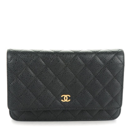Chanel Caviar Quilted Wallet On Chain WOC Black 1 of 8