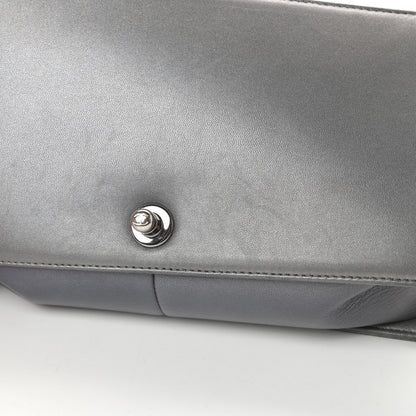 Chanel Lambskin Embossed Medium Boy Cube Flap Grey 15 of 19