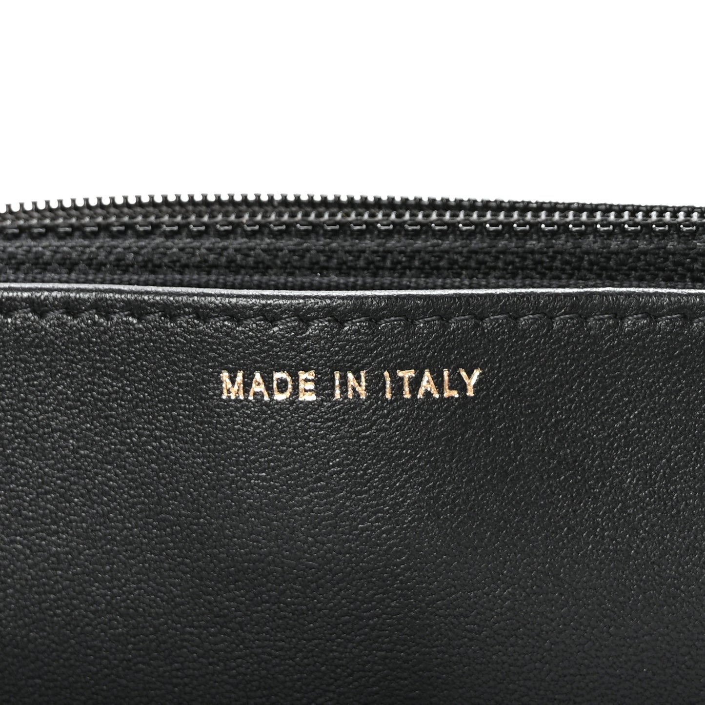 Lambskin Quilted Trendy CC Wallet On Chain WOC Black