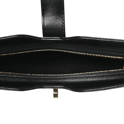 Gucci Calfskin Mini Moon Side Shoulder Bag Black 4 of 9