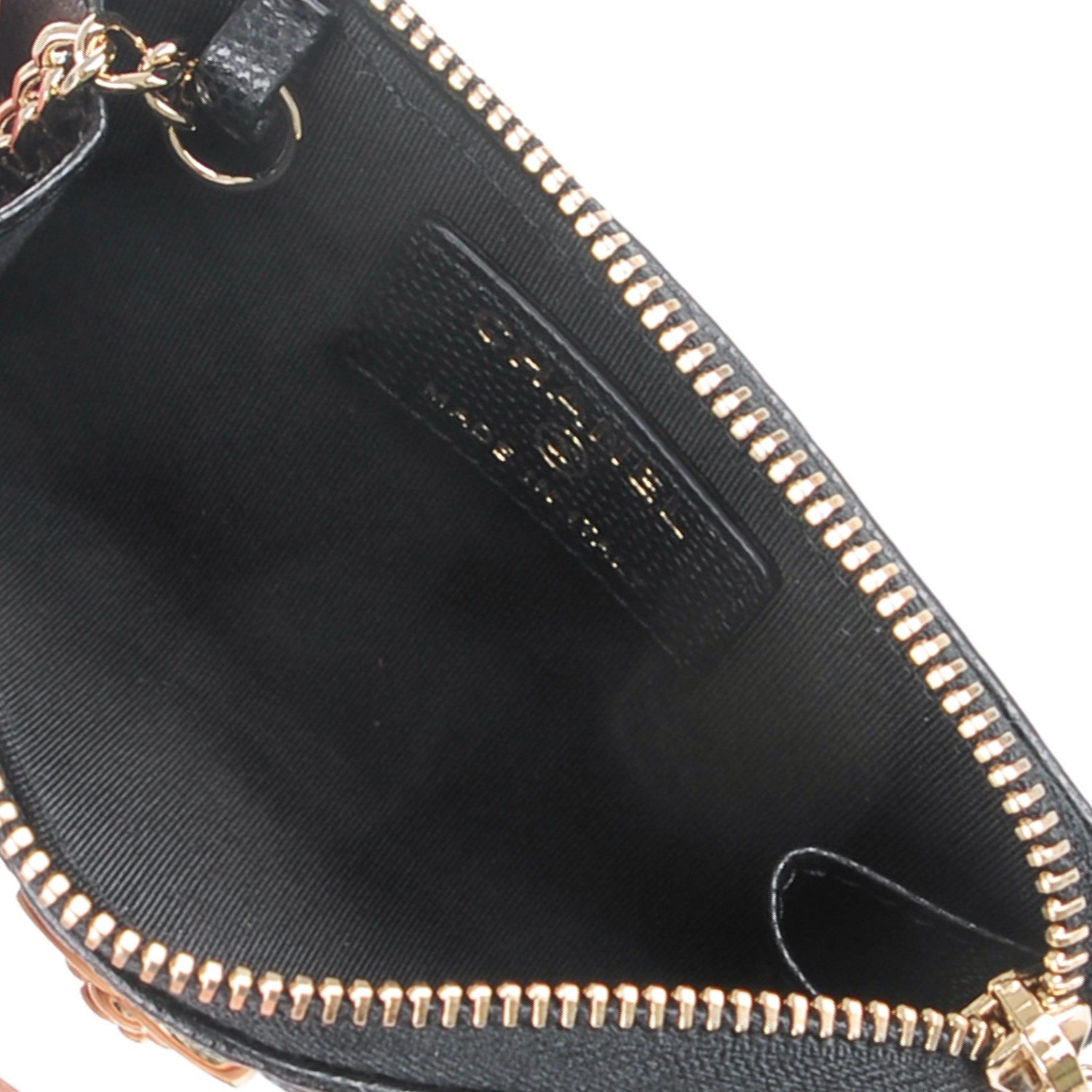 Chanel Caviar Camellia Embossed Key Holder Case Black 5 of 7