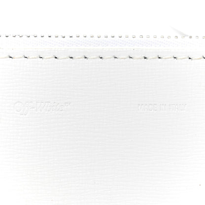 Off-White Calfskin Diag Flap Bag White Black 6 of 15