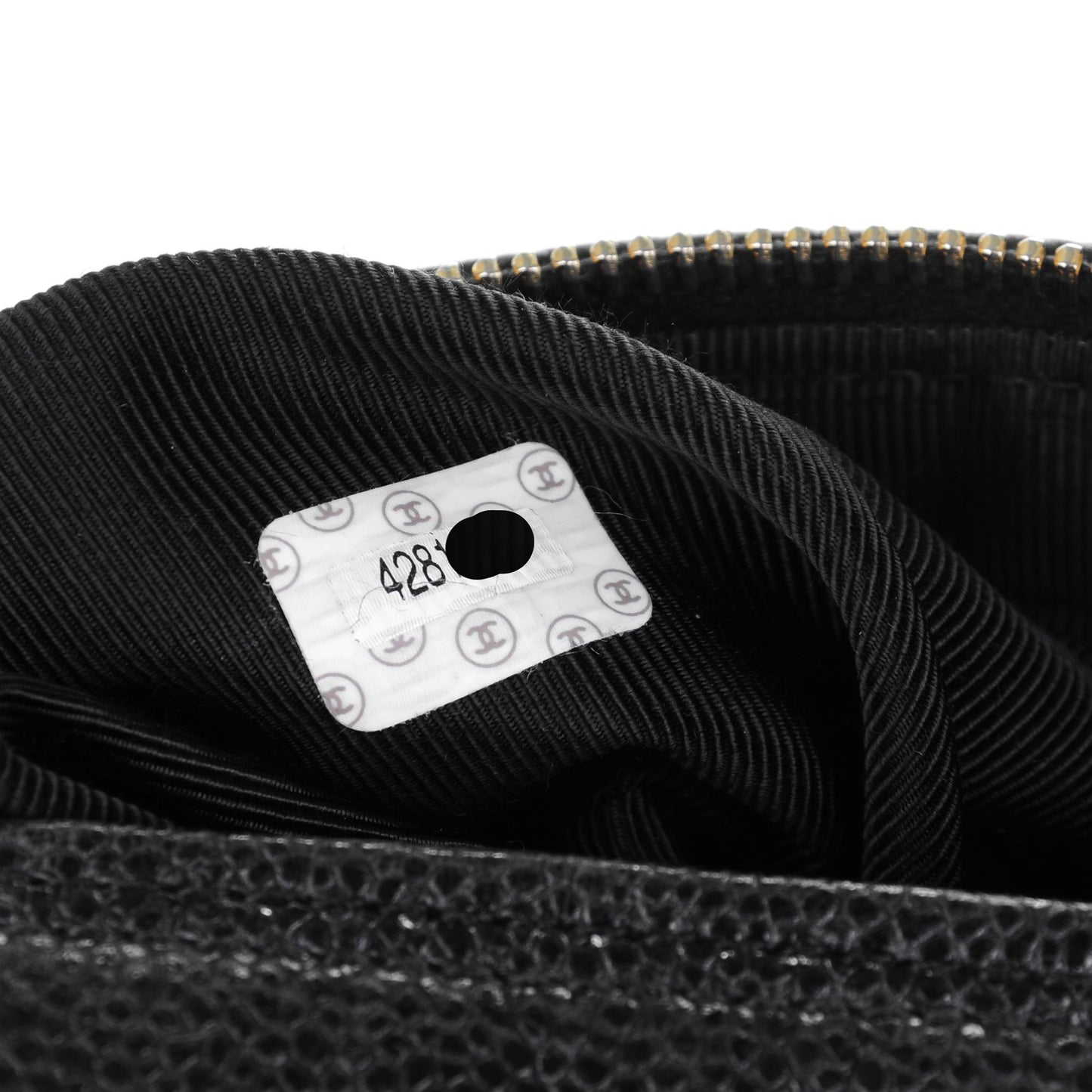 Caviar CC Shoulder Bag Black
