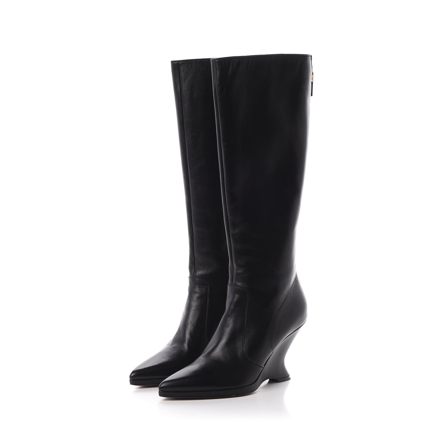 Nappa Dioretre Knee High Boots 39 Black