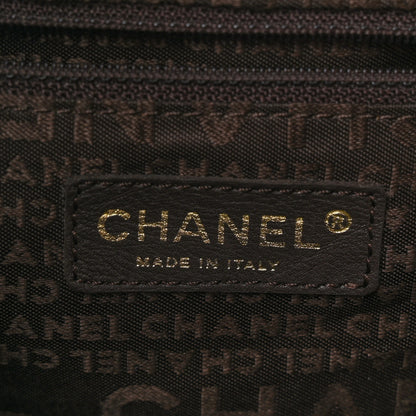 Chanel Caviar CC Stitched Tote Dark Brown 7 of 12