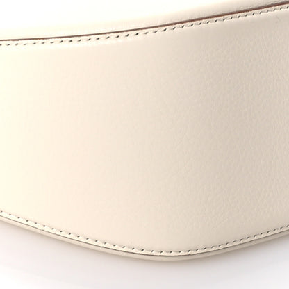 Valentino Garavani Grainy Calfskin Small Vlogo Moon Hobo Bag Ivory 8 of 9