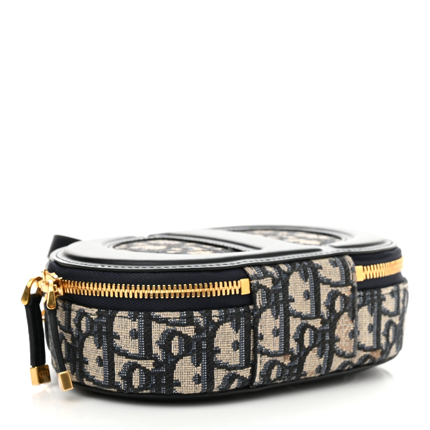 Christian Dior Oblique CD Signature Oval Crossbody Camera Bag Blue Multicolor 4 of 12