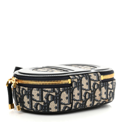 Christian Dior Oblique CD Signature Oval Crossbody Camera Bag Blue Multicolor 4 of 12