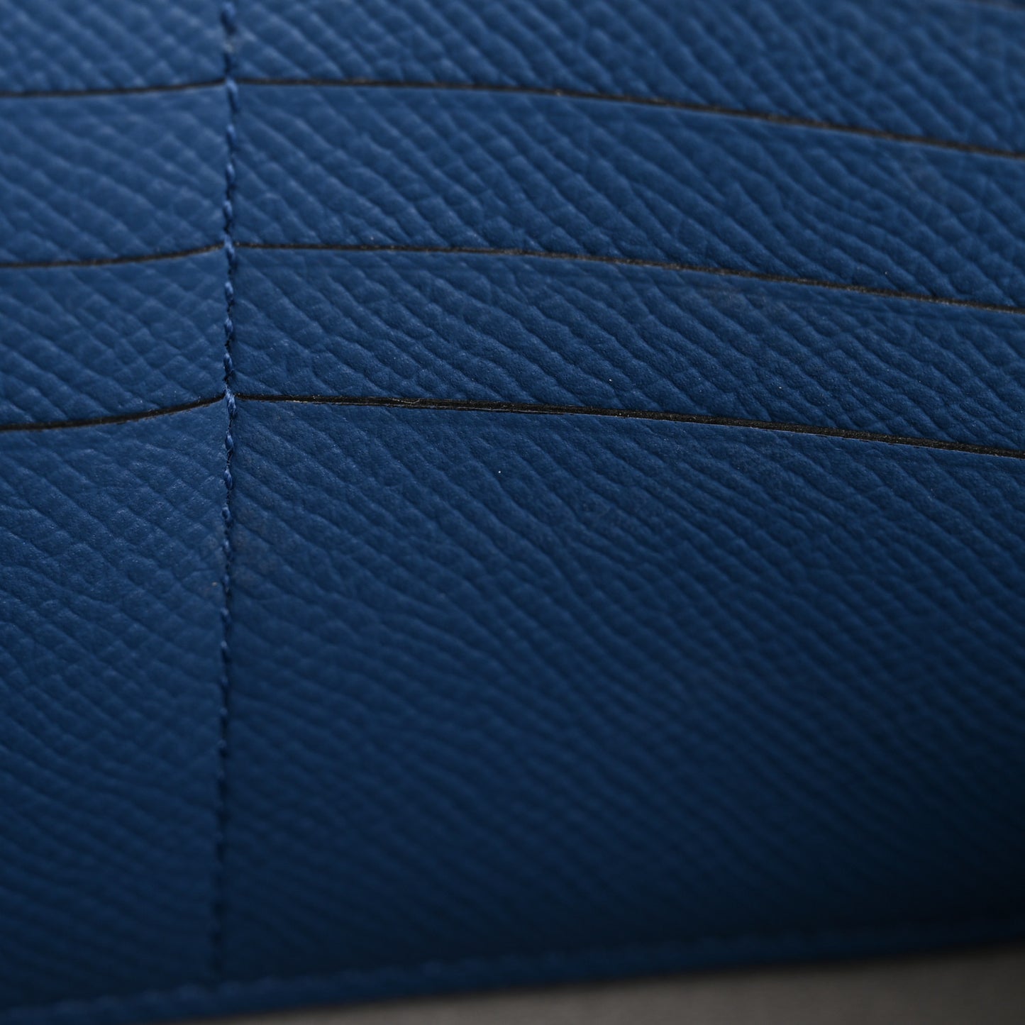 Epsom Constance Verso Long Wallet Bleu Agate Gris Mouette