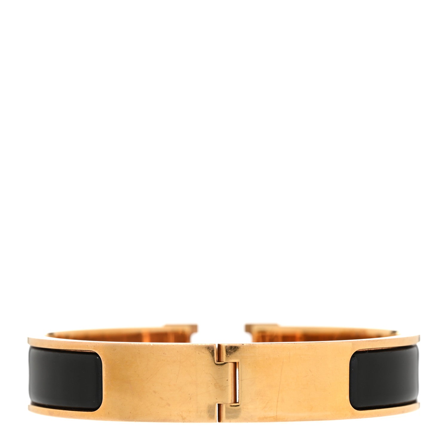 Hermes Enamel Narrow Clic Clac H Bracelet PM Black 3 of 5