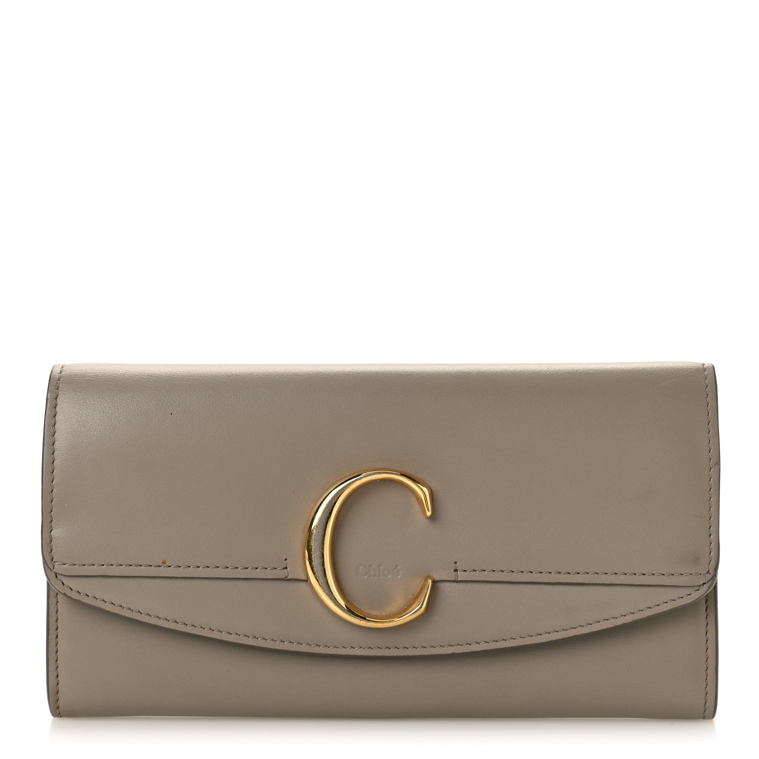 Chloe Smooth Calfskin Chloe Long Wallet Motty Grey 1 of 9