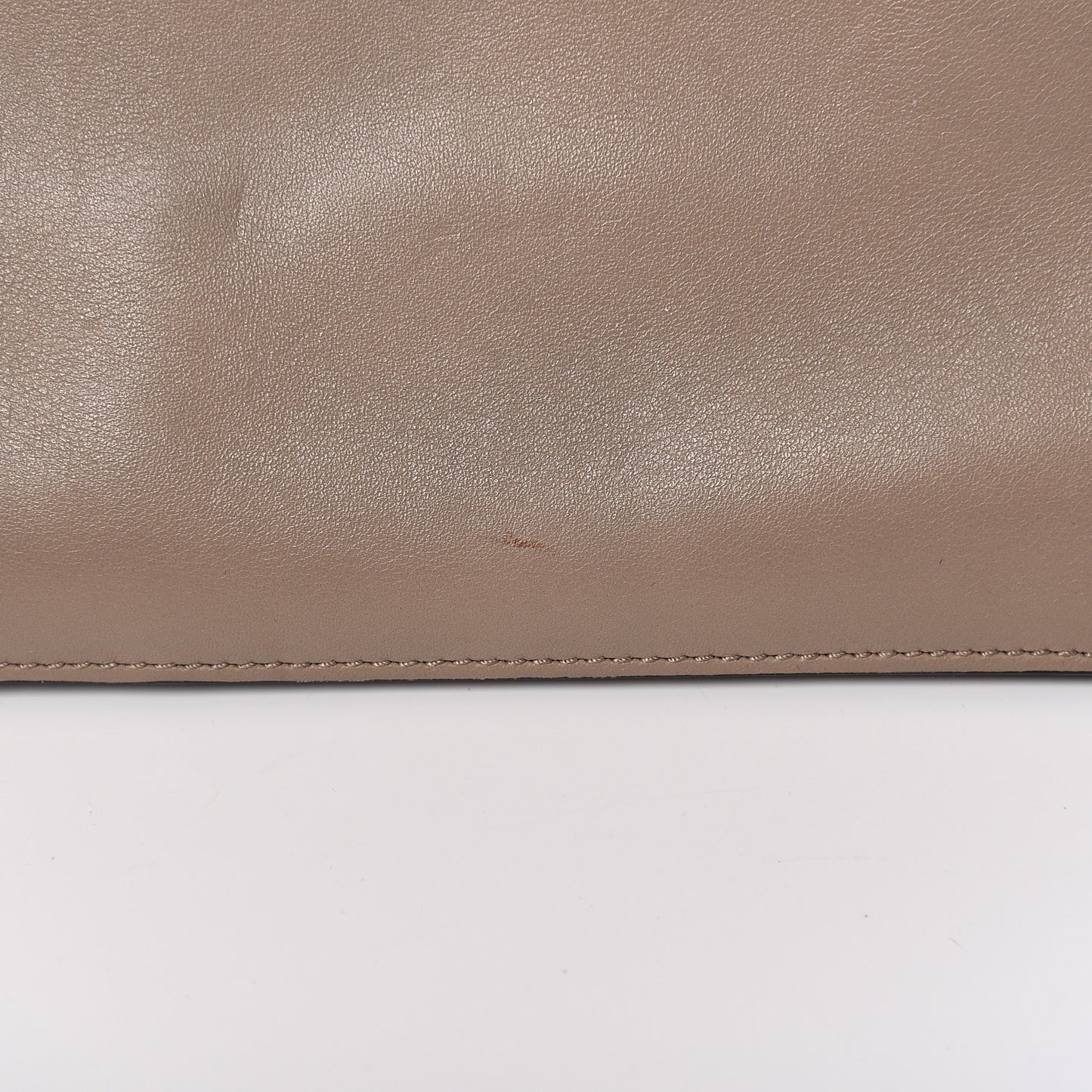 Calfskin Suede Medium Faye Shoulder Bag Motty Grey