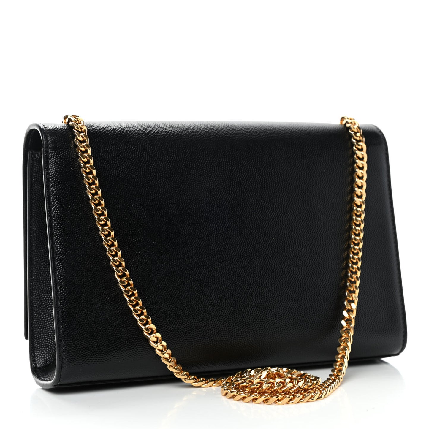 Grain De Poudre Medium Classic Monogram Kate Satchel Black