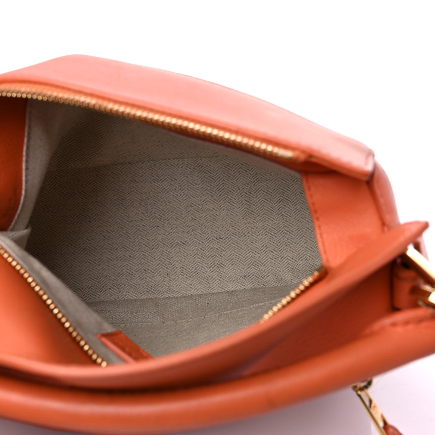Calfskin Paula's Ibiza Degrade Mini Puzzle Bag Orange