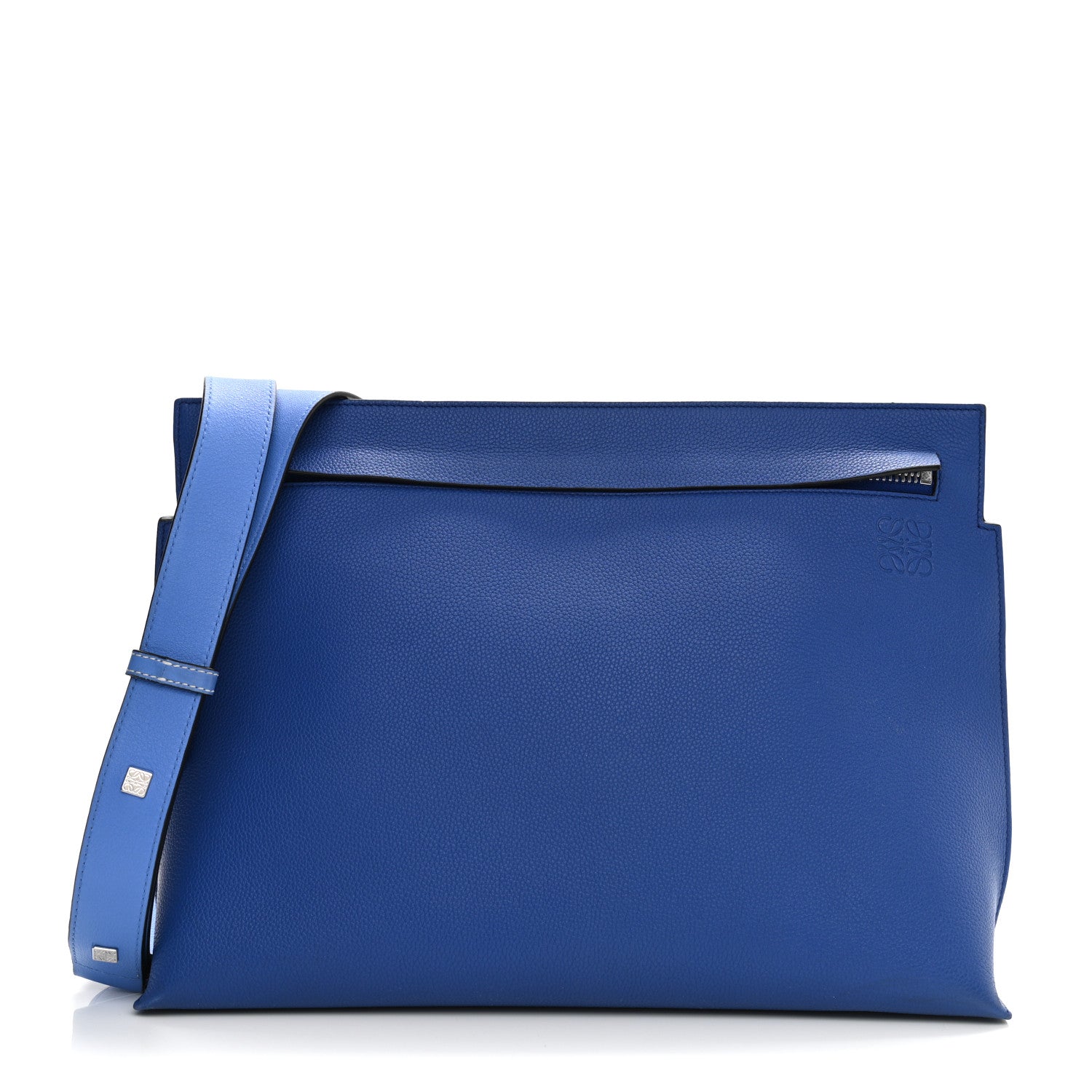 Loewe Calfskin T Pouch Bag Blue 1 of 11