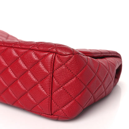 Chanel Calfskin Quilted Small XXL Travel Flap Bag Red 10 of 10