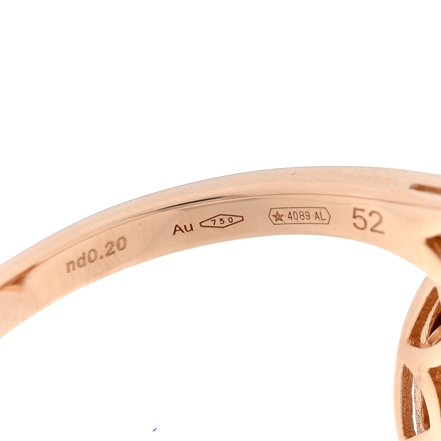Bulgari 18K Rose Gold Diamond Divas' Dream Ring 52 6 4 of 4