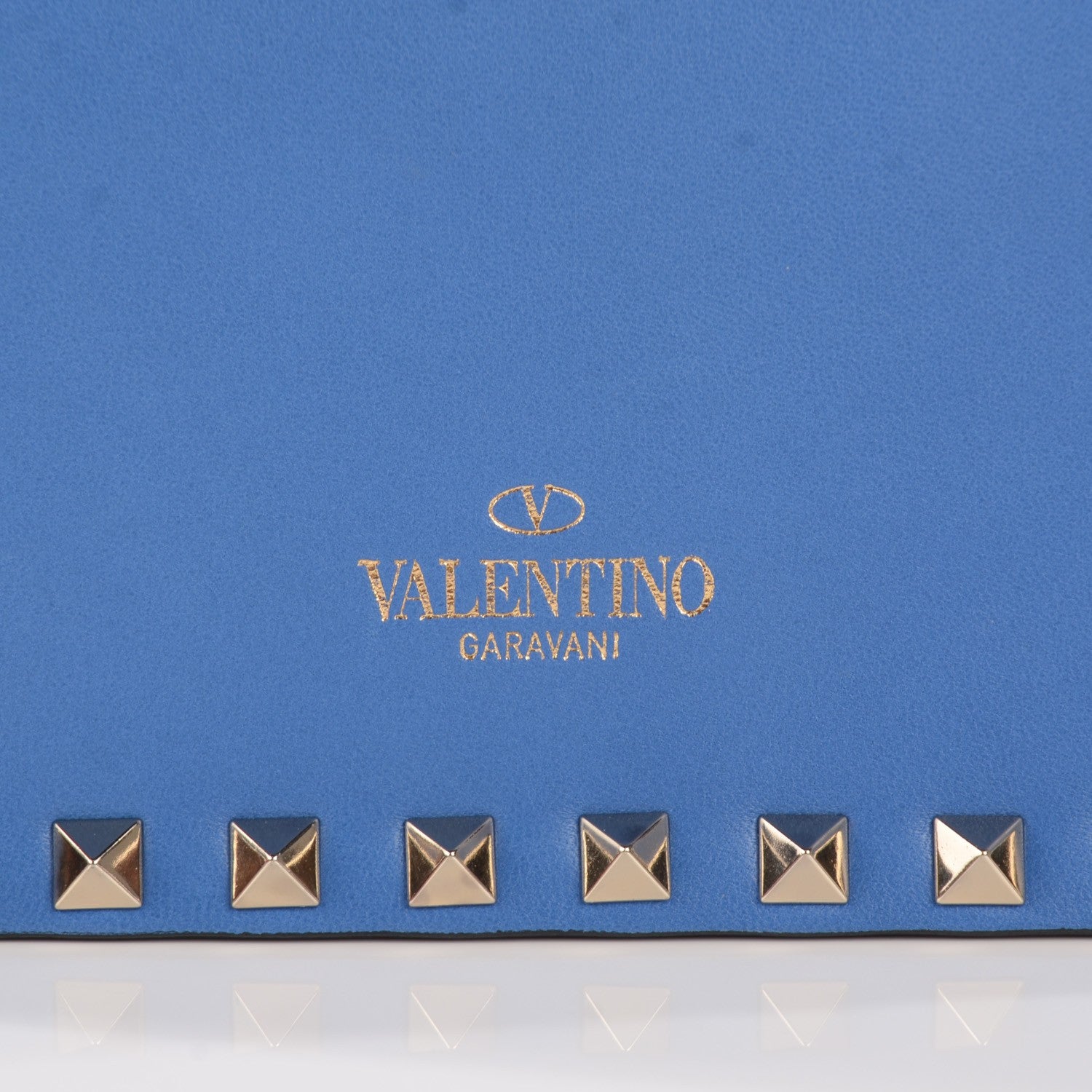 Valentino Garavani Nappa Small Rockstud Wristlet Clutch Light Sapphire 4 of 8