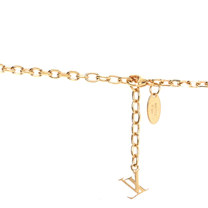 Louis Vuitton Swarovski Metal Gamble Long Necklace Gold Multicolor 5 of 5