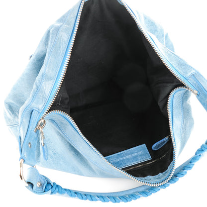 Balenciaga Chevre Giant 21 Silver Hardware Hobo Aquamarine 5 of 8