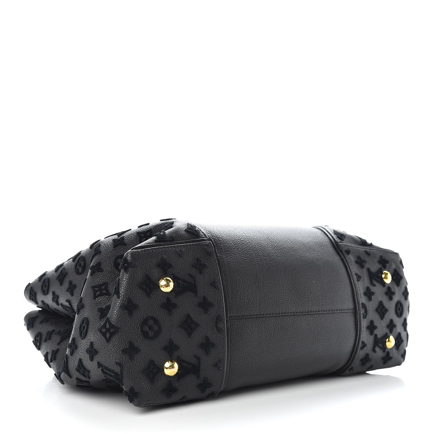 Cuir Orfevre Veau Cachemire Tote W GM Black