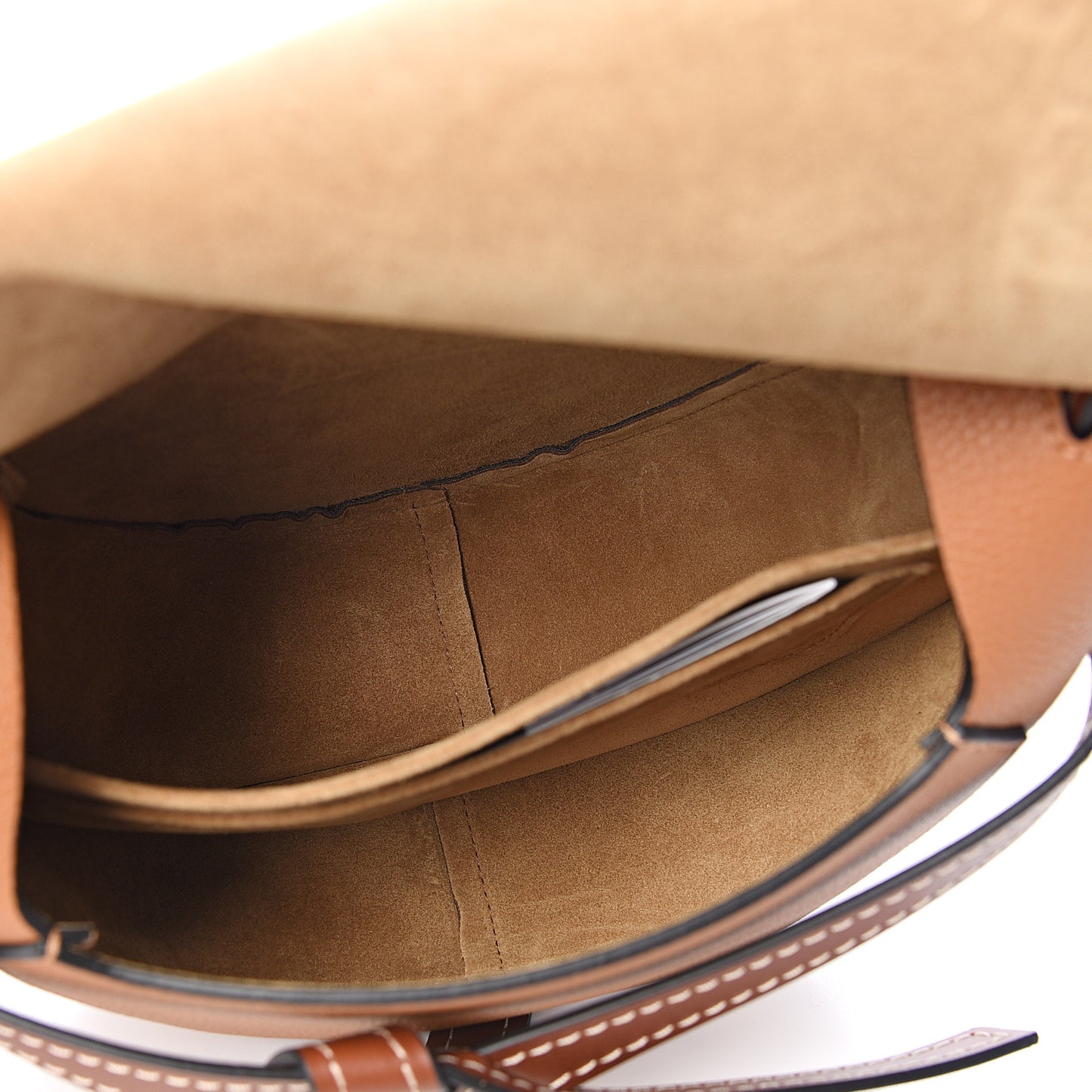 Grained Calfskin Small Gate Crossbody Bag Caramel Pecan