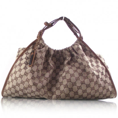 Gucci Monogram Hobo Handbag 1 of 12