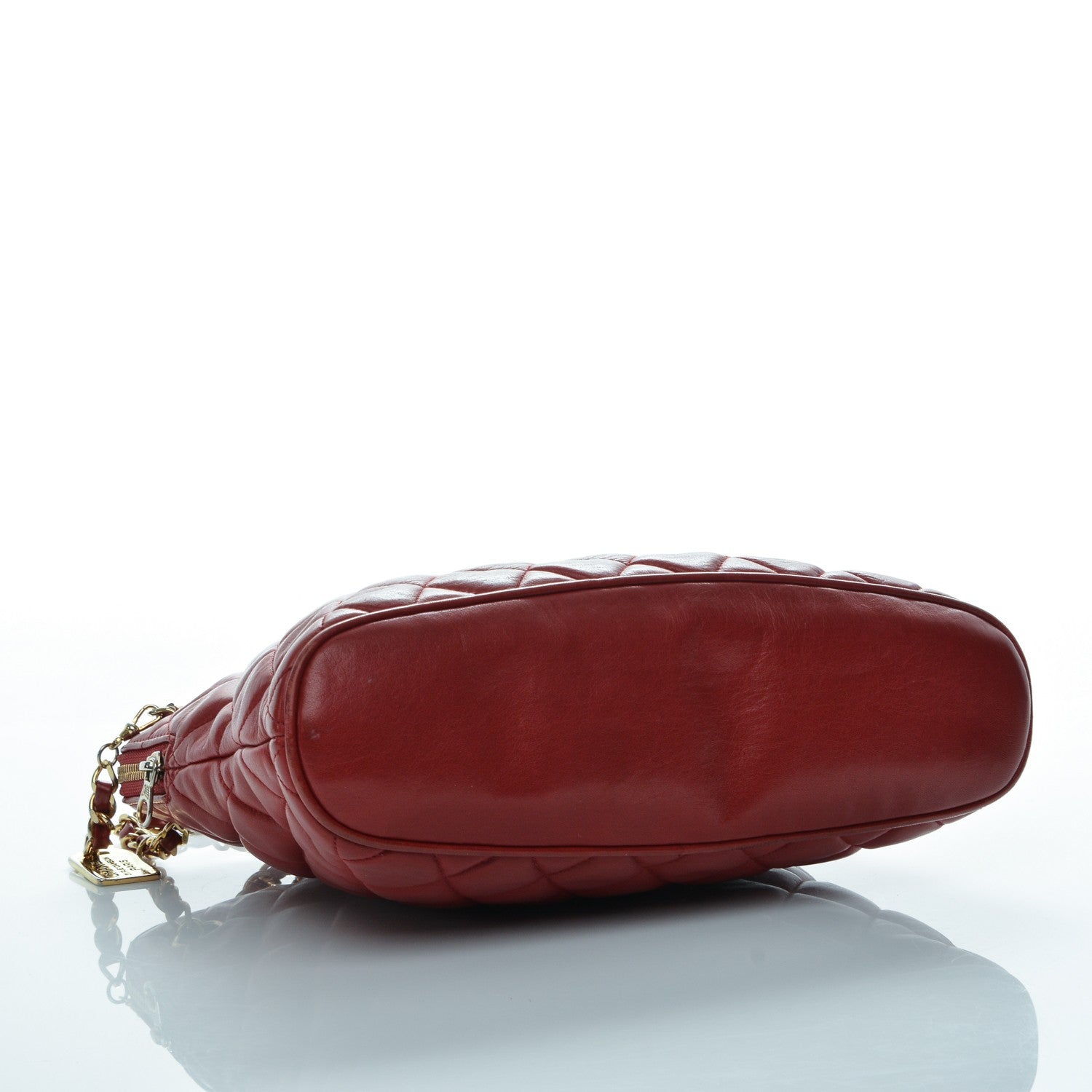 Chanel Lambskin Quilted Shoulder Bag Red 4 of 7