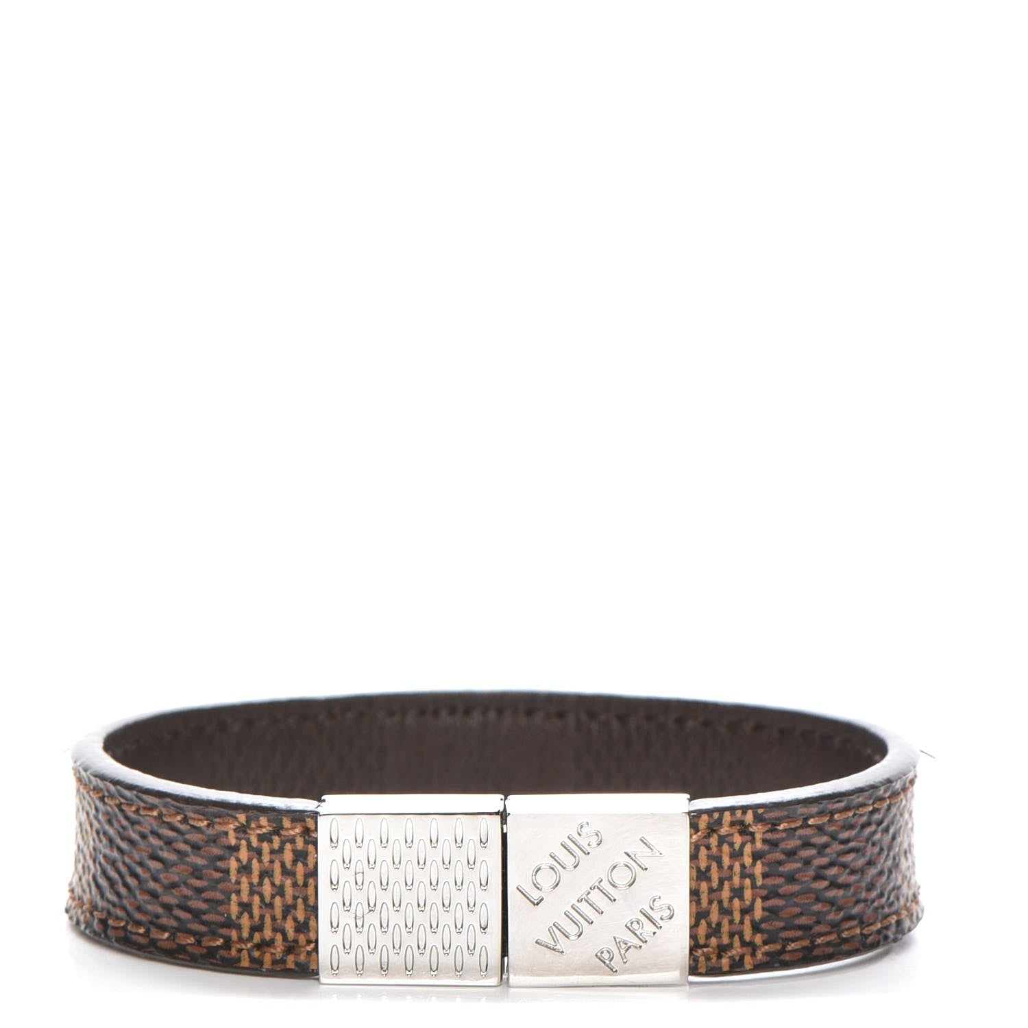 Louis Vuitton Damier Ebene Pull It Bracelet 19 1 of 6