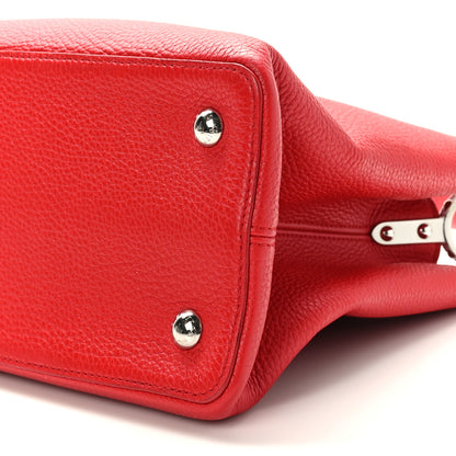 Louis Vuitton Taurillon Capucines PM Scarlet 8 of 8