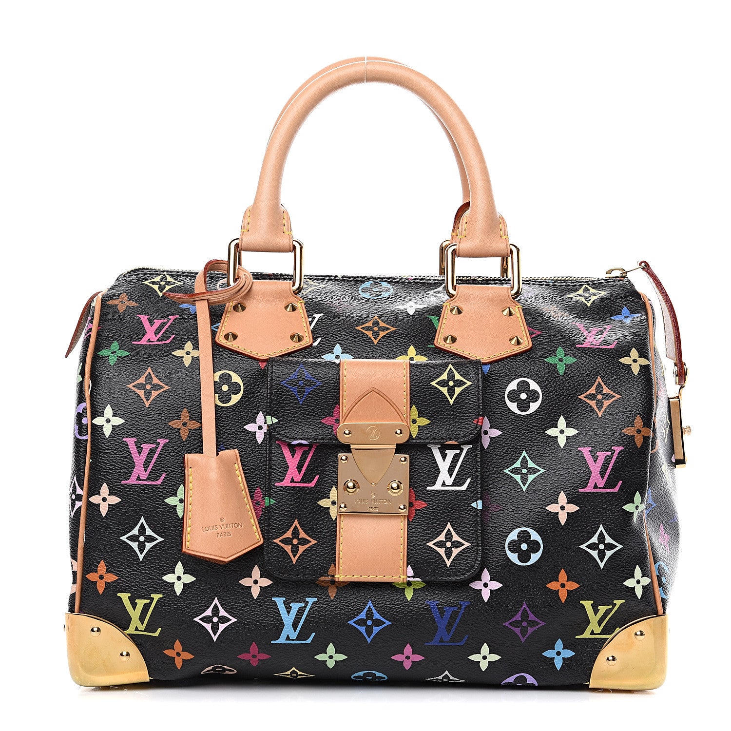 Louis Vuitton Monogram Multicolor Speedy 30 Black 1 of 11
