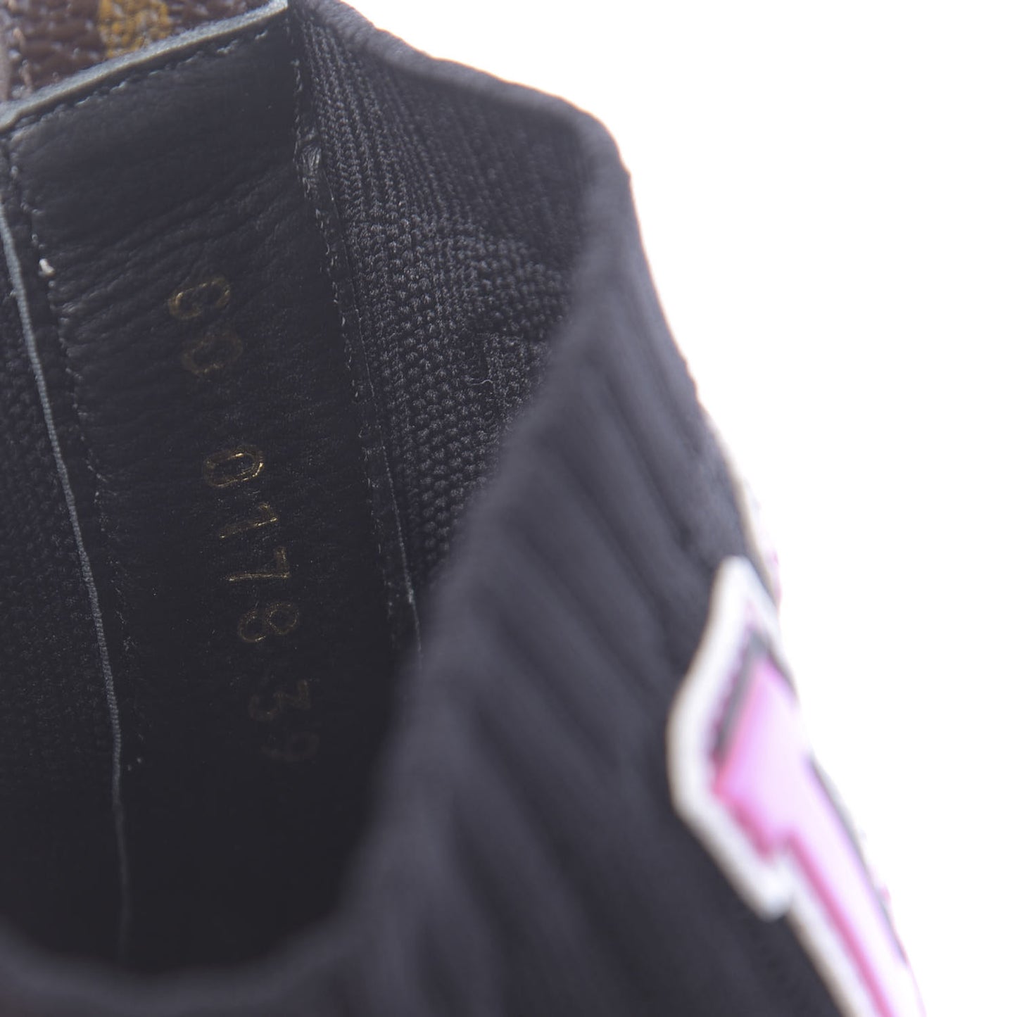 Stretch Fabric LV Black Heart Sock Sneaker 39 Black